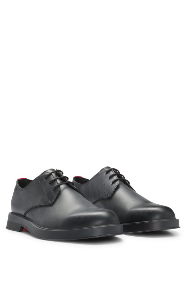 Hugo Boss Chaussures derby en cuir à œillets métalliques