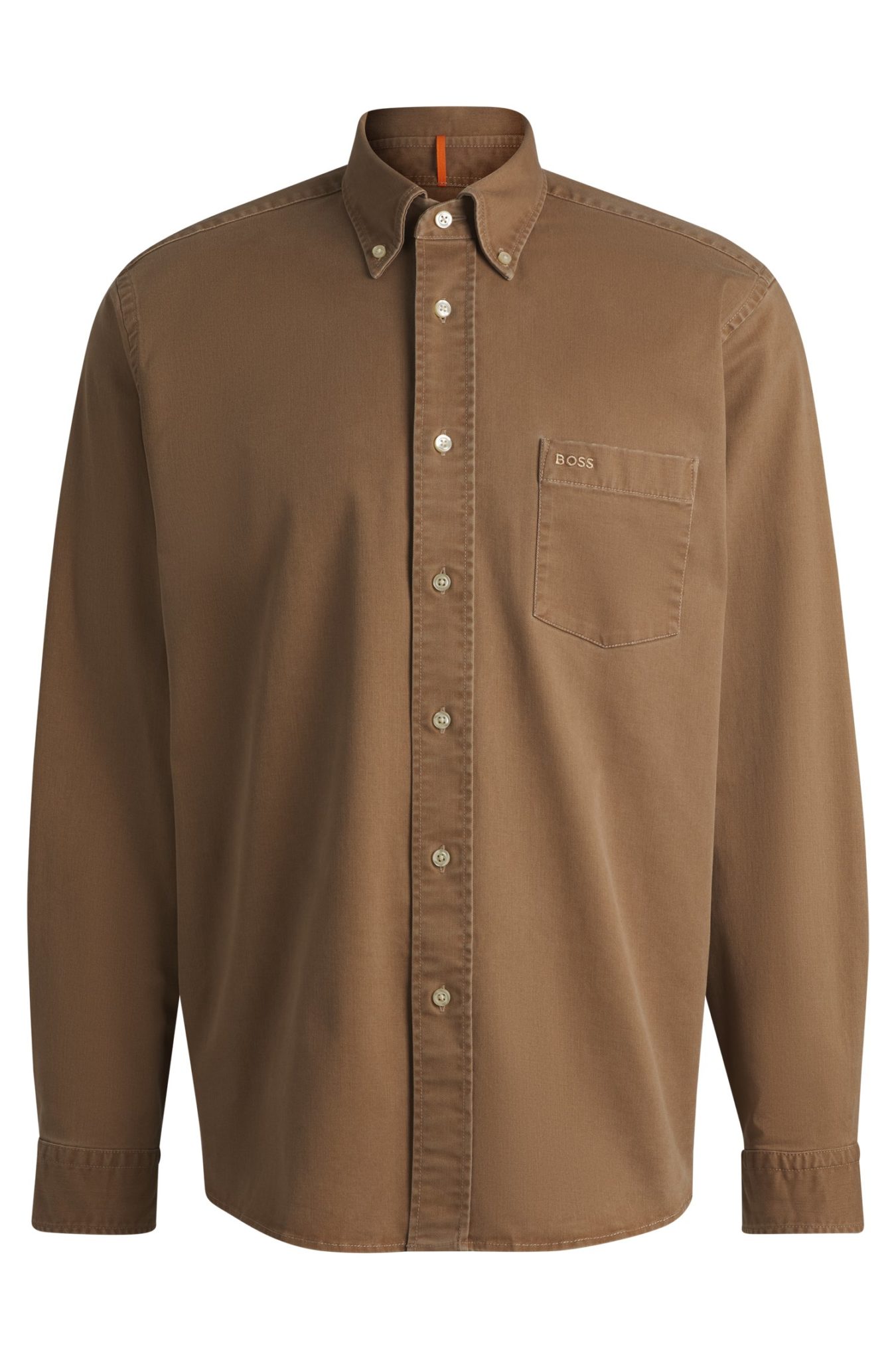 Hugo Boss Chemise Relaxed en twill de coton stretch