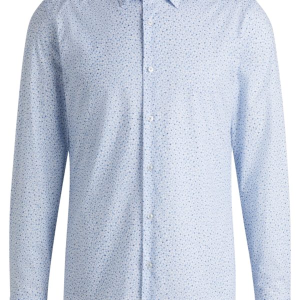 Hugo Boss Chemise Slim en popeline de coton stretch imprimé