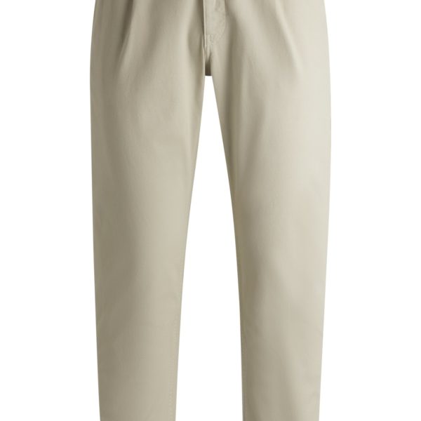 Chino à pinces en coton stretch façonné – Hugo Boss