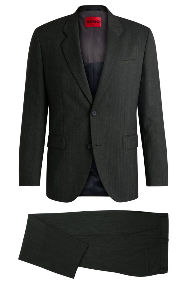 Hugo Boss Costume Modern en tissu stretch performant à micro motif
