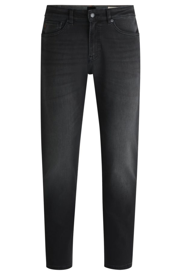 Hugo Boss Jean Regular Maine en denim stretch noir intense