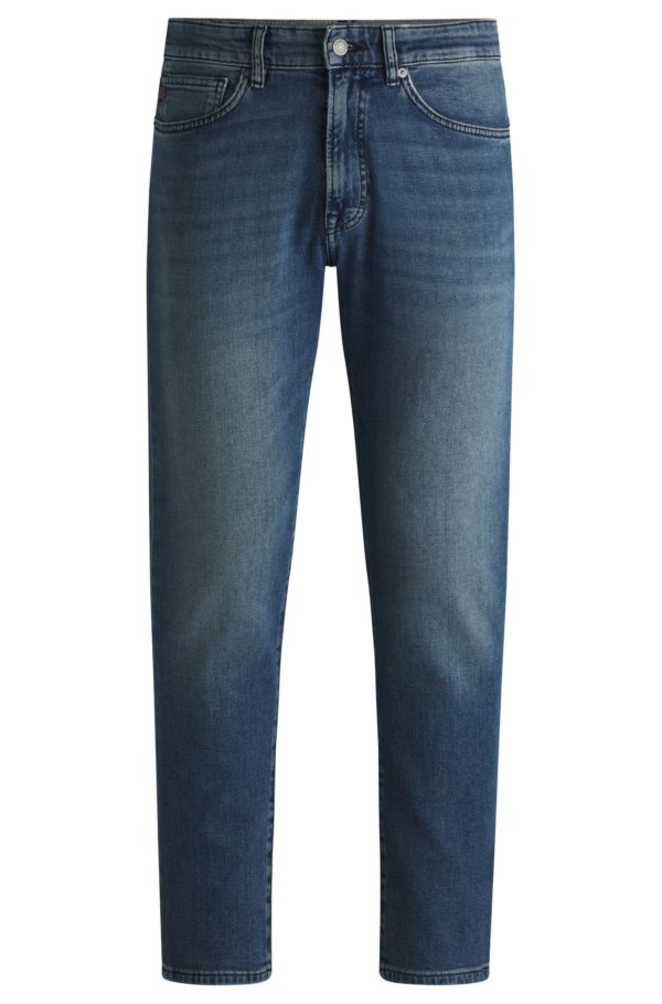 Hugo Boss Jean Tapered en denim stretch bleu confortable
