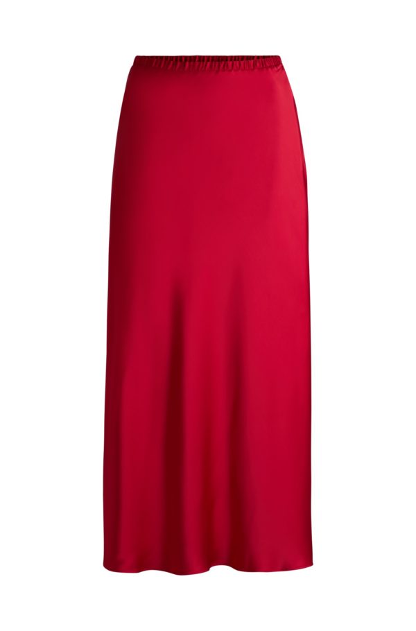 Hugo Boss Jupe longue en satin fluide