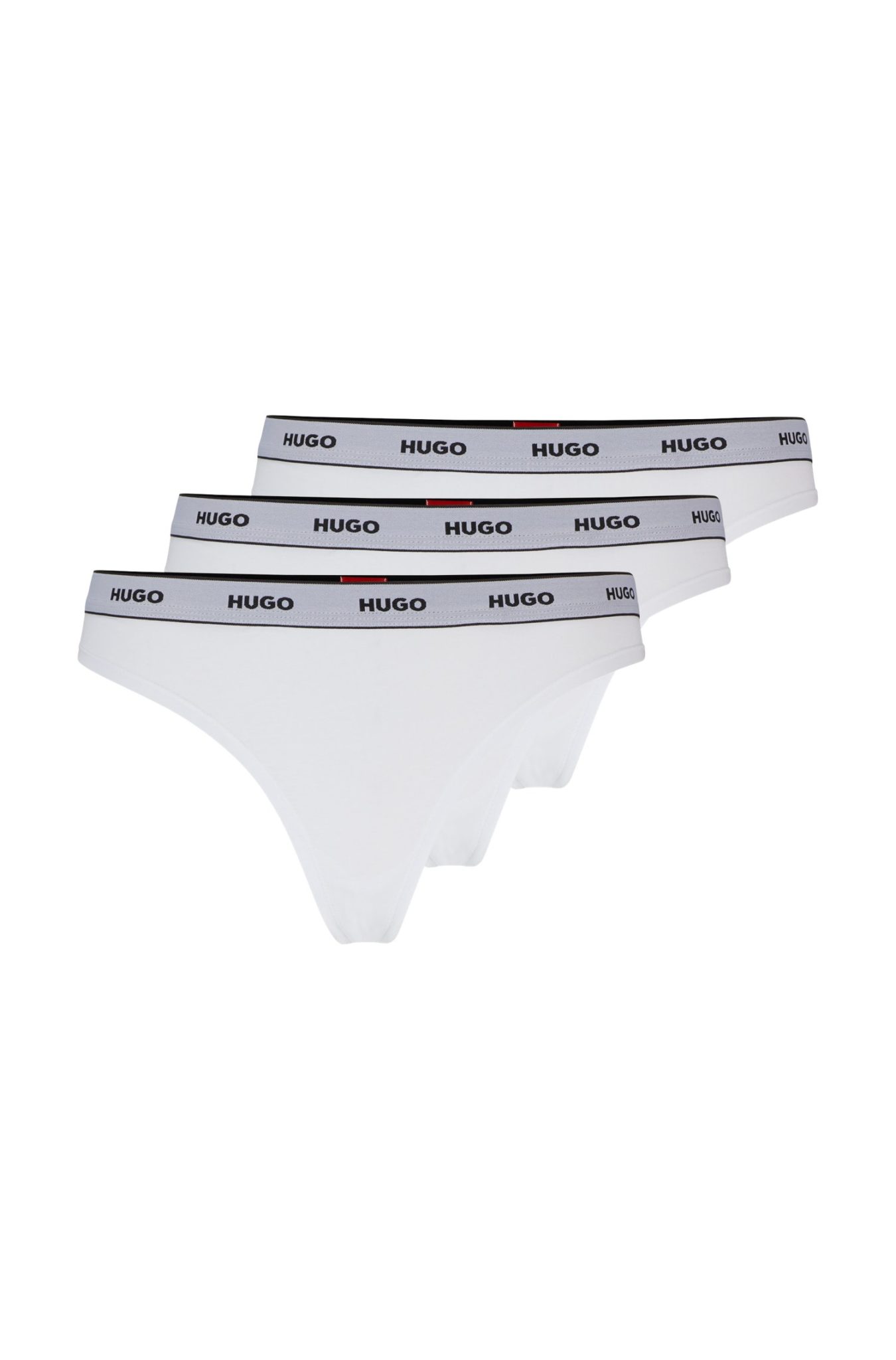 Hugo Boss Lot de trois strings avec taille logotée