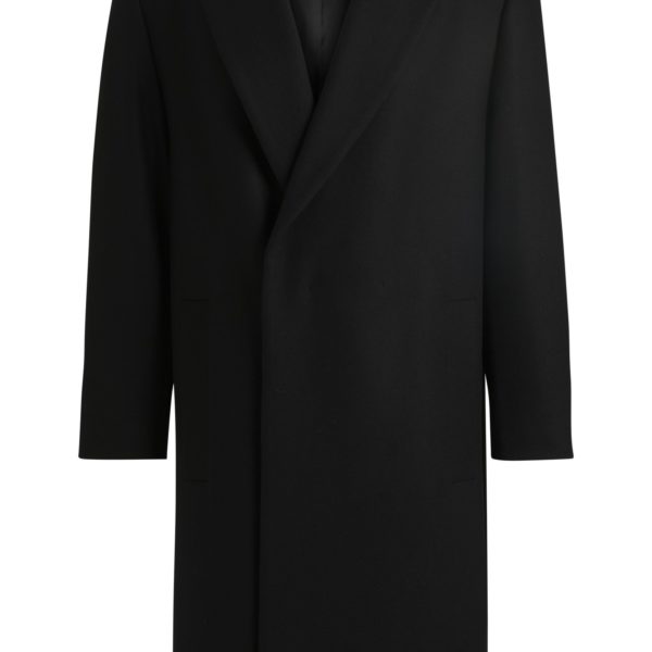 Hugo Boss Manteau Relaxed en laine mélangée