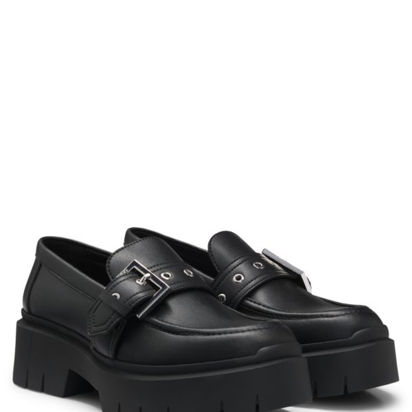 Mocassins en similicuir avec bride à boucle – Hugo Boss