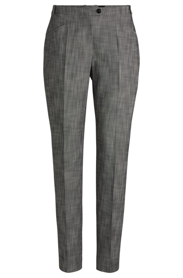 Hugo Boss Pantalon Relaxed en galuchat stretch chiné