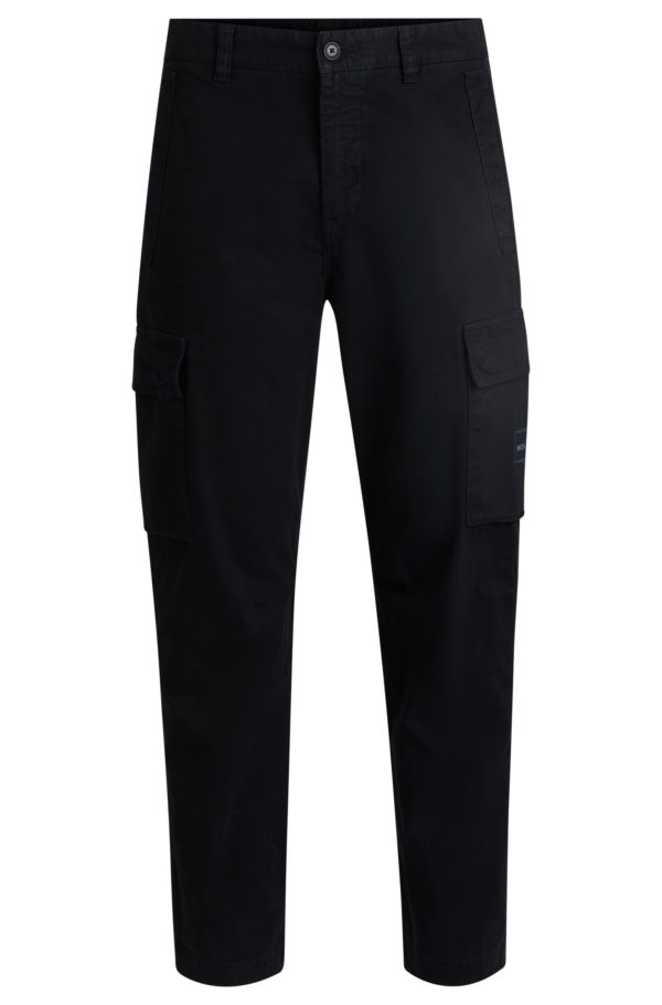 Hugo Boss Pantalon cargo en twill de coton stretch