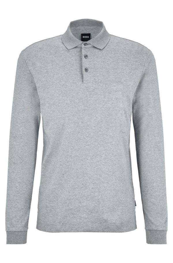 Hugo Boss Polo en coton interlock à logo brodé