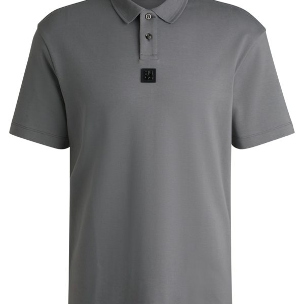 Hugo Boss Polo en coton interlock avec logo revisité