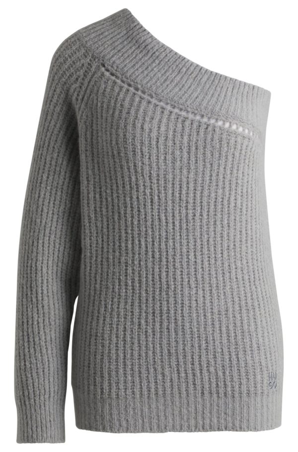 Hugo Boss Pull Regular à épaules asymétriques et structure en maille