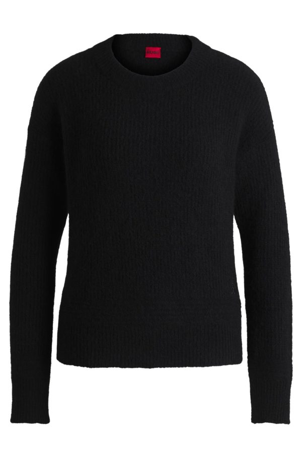 Hugo Boss Pull Relaxed avec détails maillons en maille