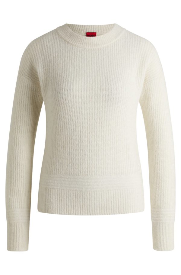 Hugo Boss Pull Relaxed avec détails maillons en maille