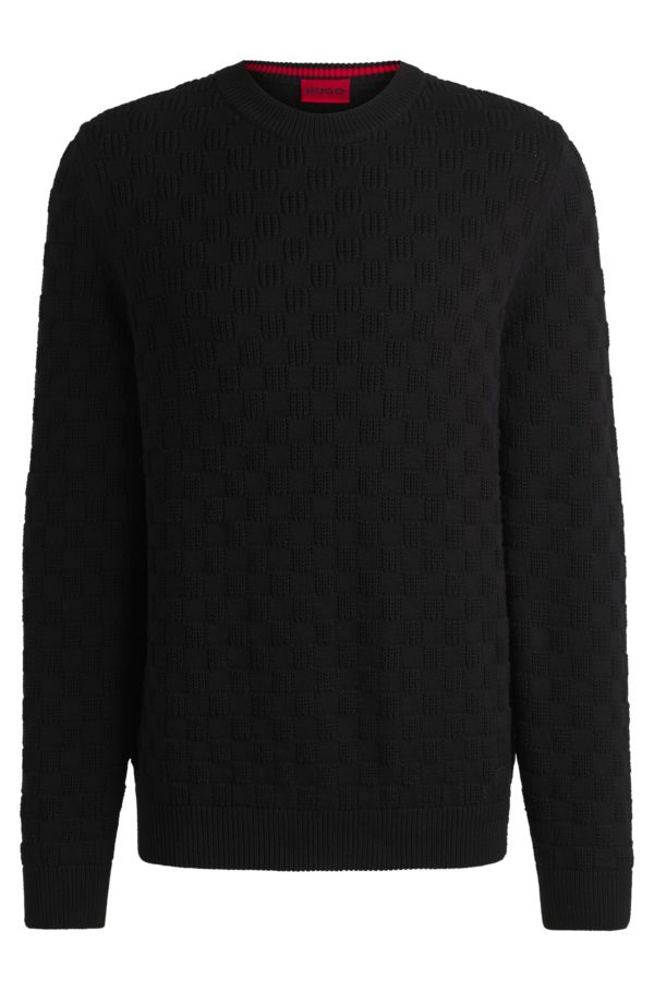 Hugo Boss Pull Relaxed en coton à motif jacquard