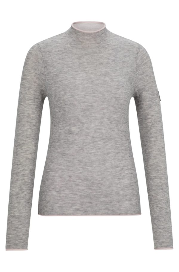 Hugo Boss Pull d’équitation en douce maille bicolore