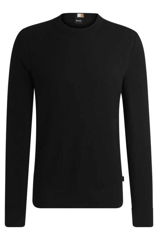 Hugo Boss Pull en coton microstructuré
