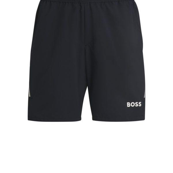 Short de tennis au style actif en stretch extensible – Hugo Boss