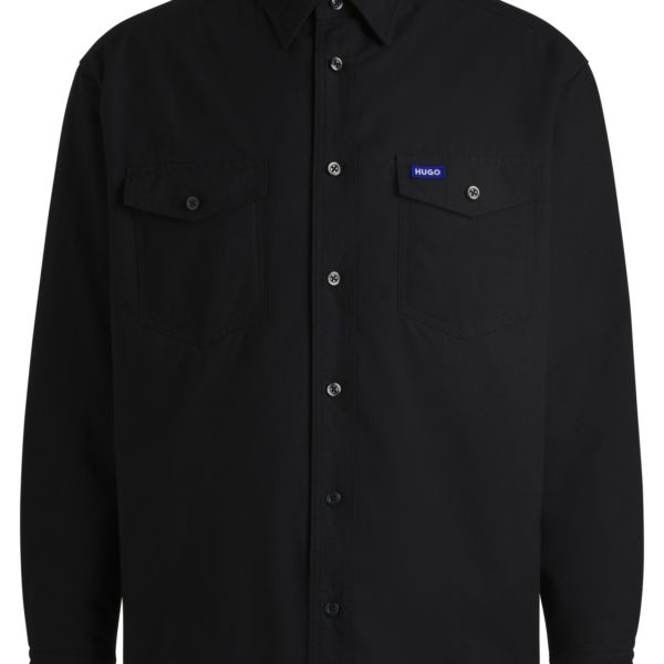 Hugo Boss Surchemise matelassée Oversize en coton Oxford