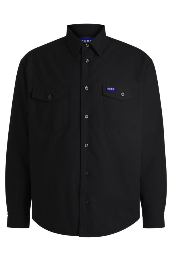 Hugo Boss Surchemise matelassée Oversize en coton Oxford