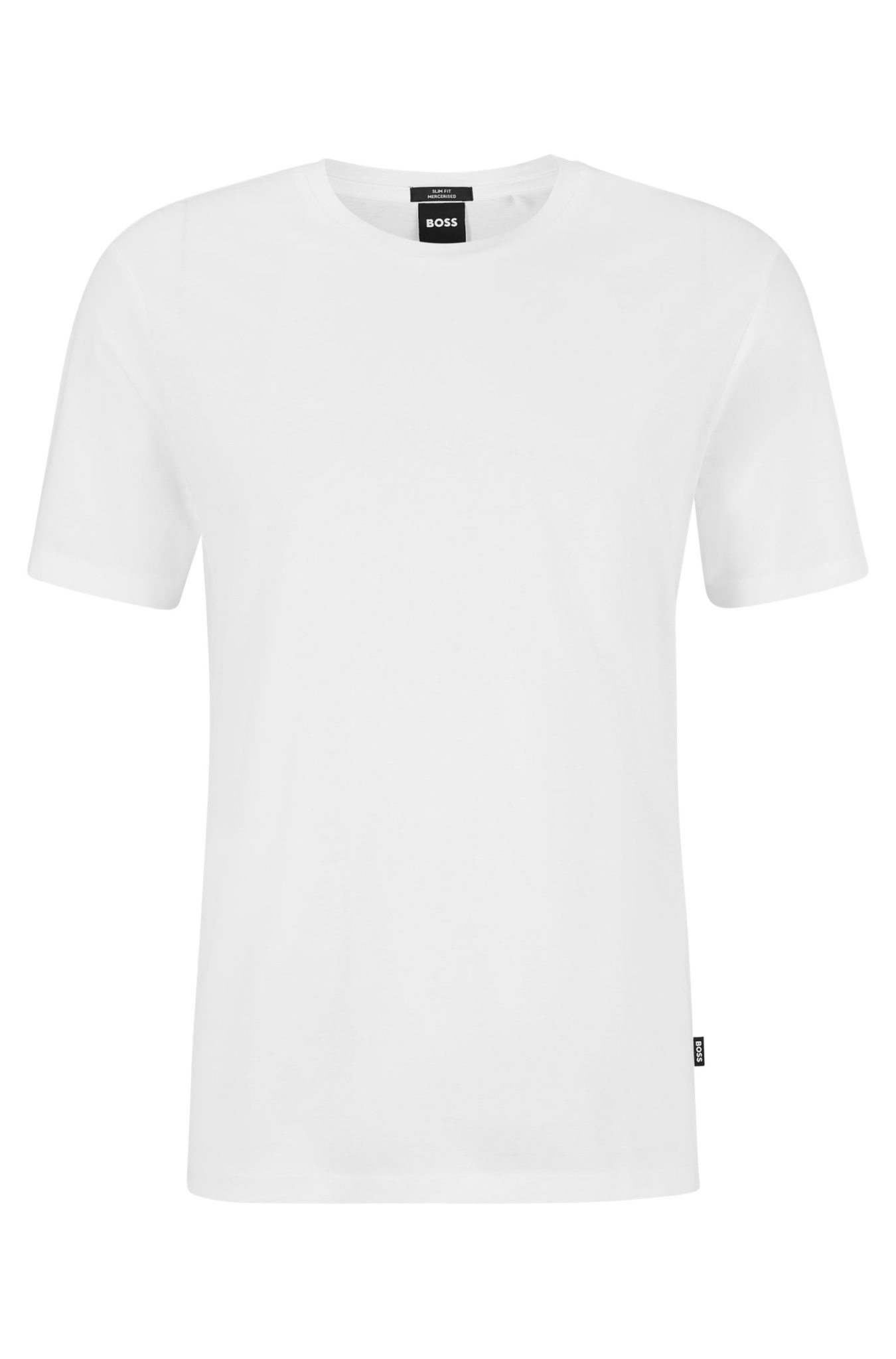 Hugo Boss T-shirt Slim Fit à manches courtes en coton mercerisé