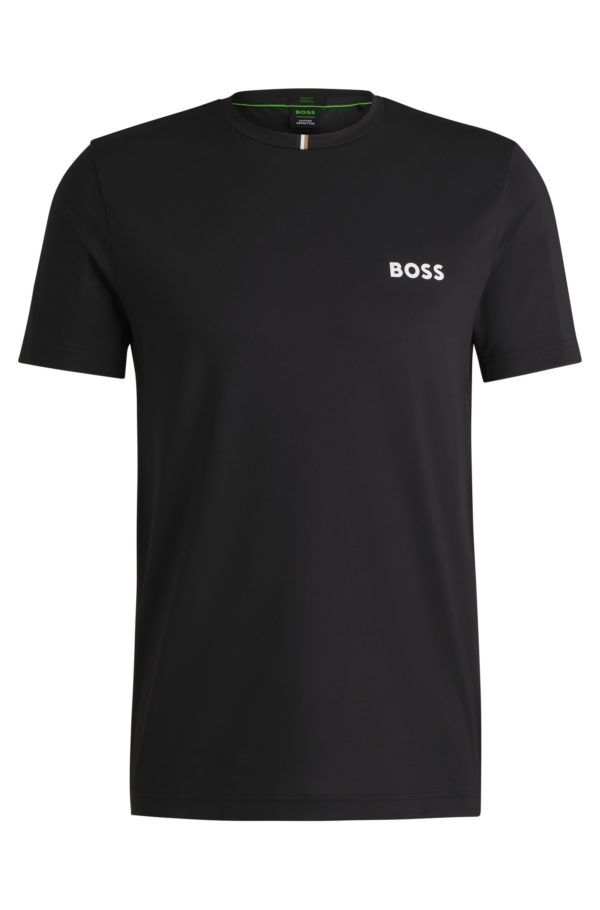 Hugo Boss T-shirt au style actif en piqué aux propriétés d’évacuation de l’humidité