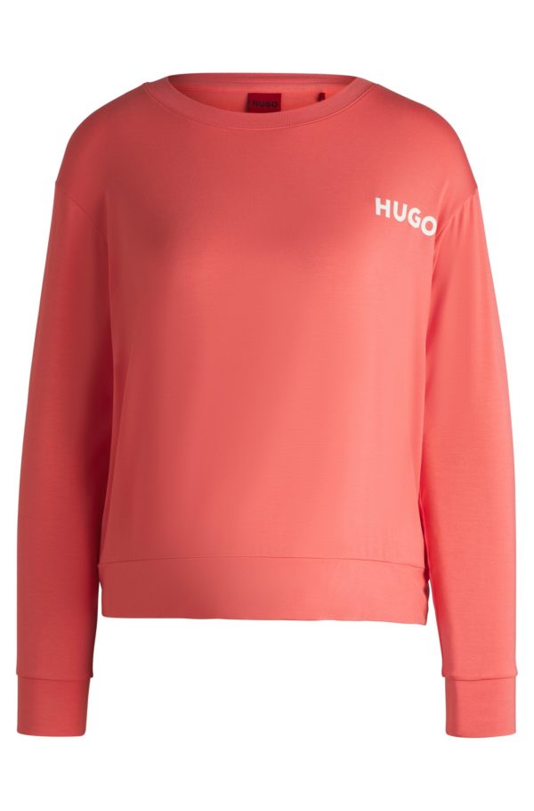 Hugo Boss T-shirt de pyjama Relaxed avec logo imprimé