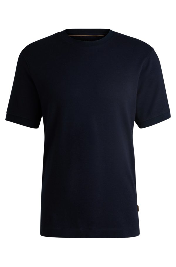Hugo Boss T-shirt en mélange de coton et de cachemire à la finition antibactérienne