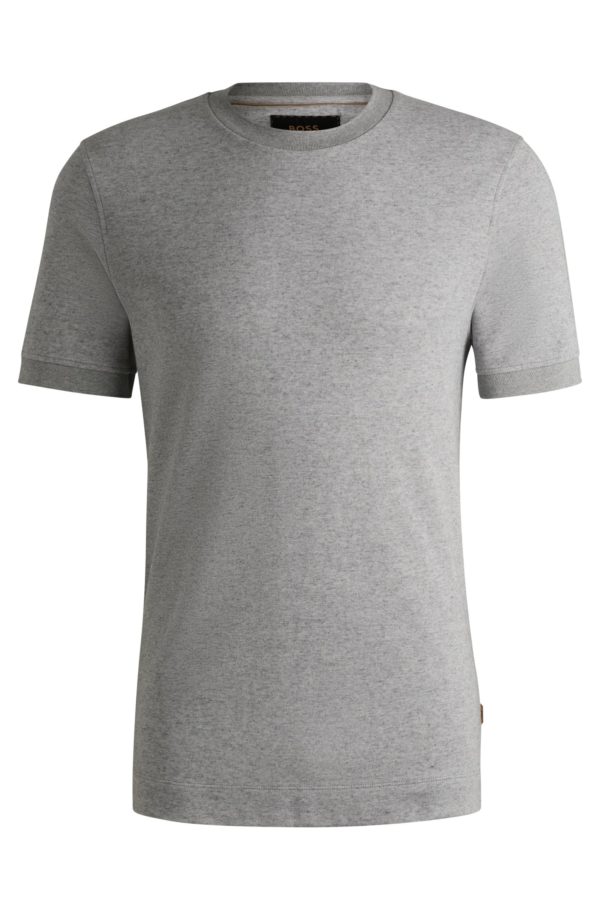 Hugo Boss T-shirt en mélange de coton et de cachemire à la finition antibactérienne
