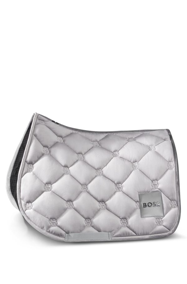 Hugo Boss Tapis de selle d’équitation spécial dressage en velours avec monogrammes Double B