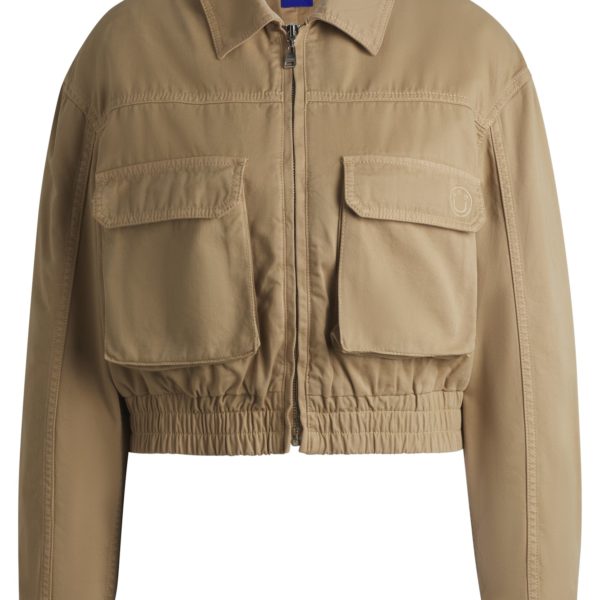 Hugo Boss Veste courte en toile de coton