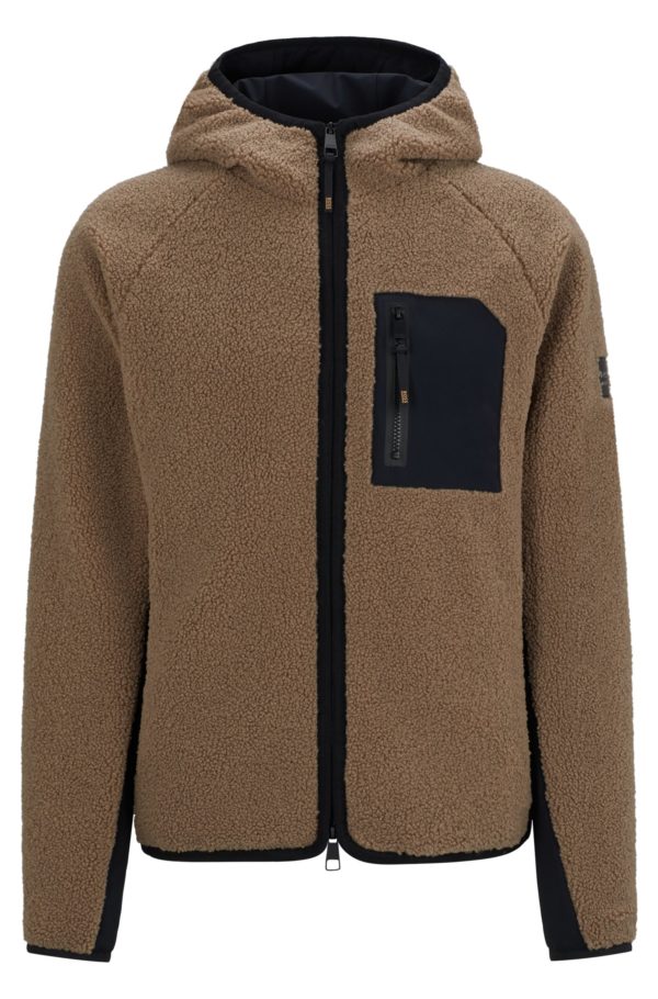 Hugo Boss Veste hybride d’équitation à capuche avec peluche confortable