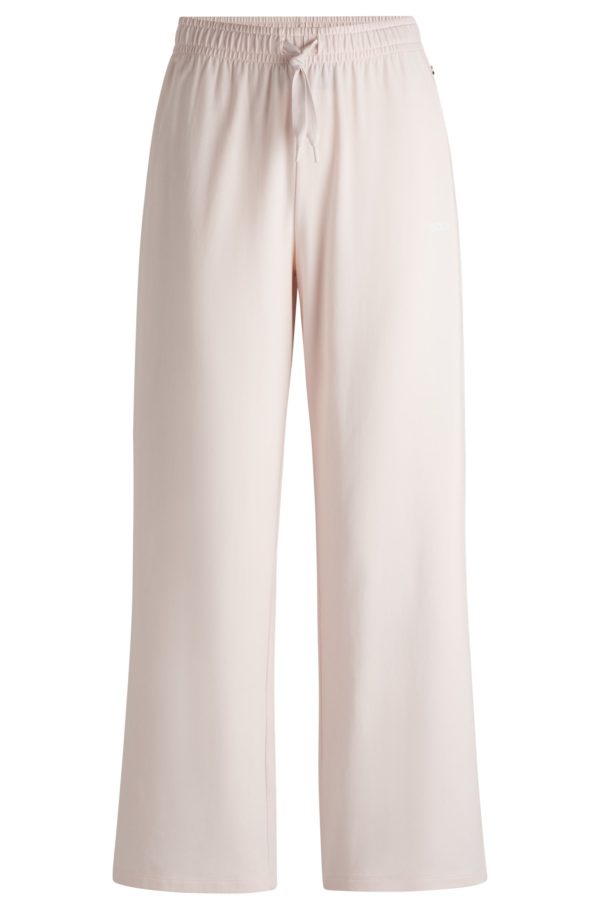 Hugo Boss Bas de pyjama en coton stretch avec cordons logotés