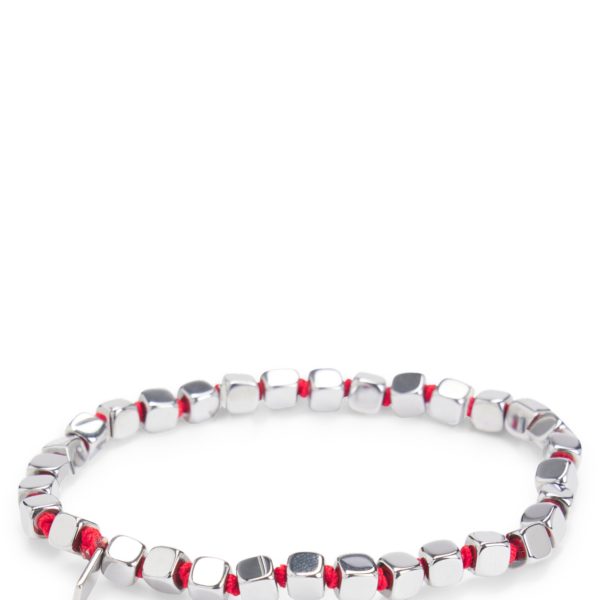 Hugo Boss Bracelet élastique avec cubes en acier