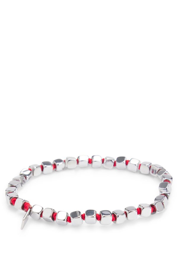 Hugo Boss Bracelet élastique avec cubes en acier