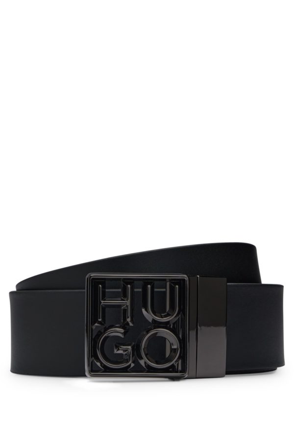 Hugo Boss Ceinture réversible en cuir italien avec boucle à logo revisité