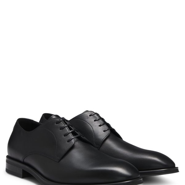 Hugo Boss Chaussures derby en cuir avec surpiqûres