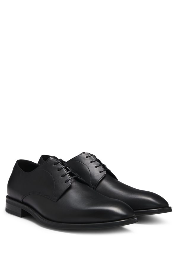 Hugo Boss Chaussures derby en cuir avec surpiqûres