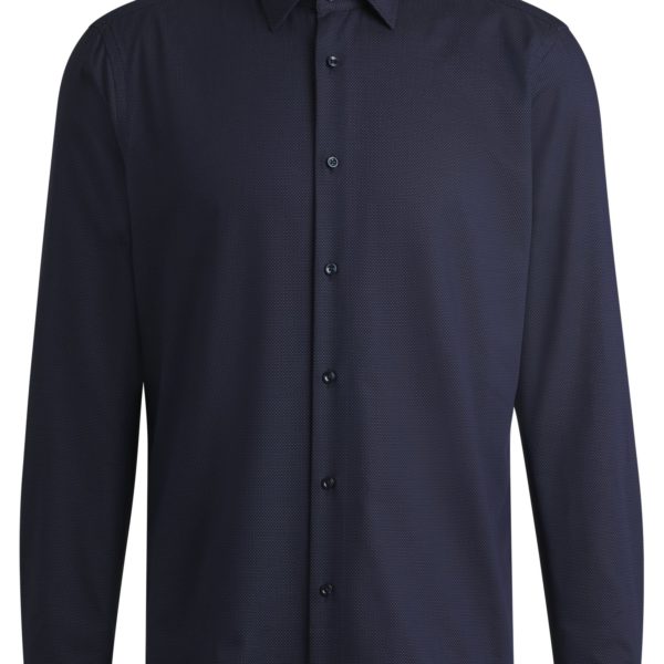 Hugo Boss Chemise Regular en coton stretch à micro motif