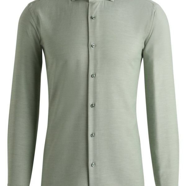 Hugo Boss Chemise Regular en twill de coton et cachemire