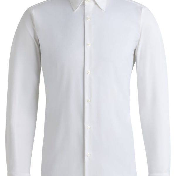 Hugo Boss Chemise Regular en twill stretch performant