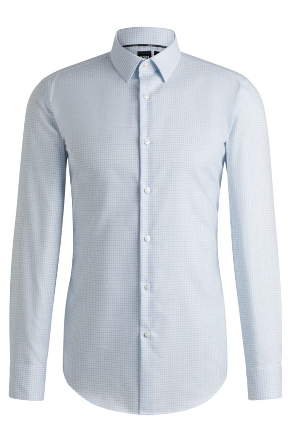 Hugo Boss Chemise Slim en coton Oxford antibactérien à motif