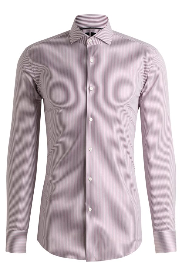 Hugo Boss Chemise Slim en coton mélangé facile à repasser