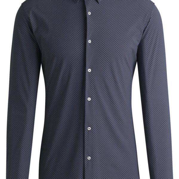Hugo Boss Chemise Slim en jersey stretch performant à imprimé géométrique