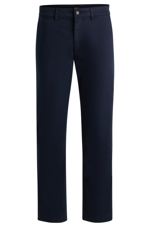Hugo Boss Chino Regular en satin de coton stretch