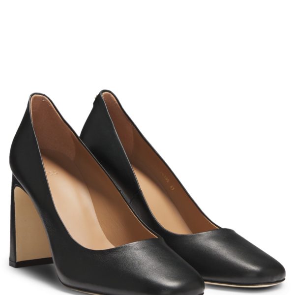 Escarpins en cuir nappa à monogramme Double B – Hugo Boss