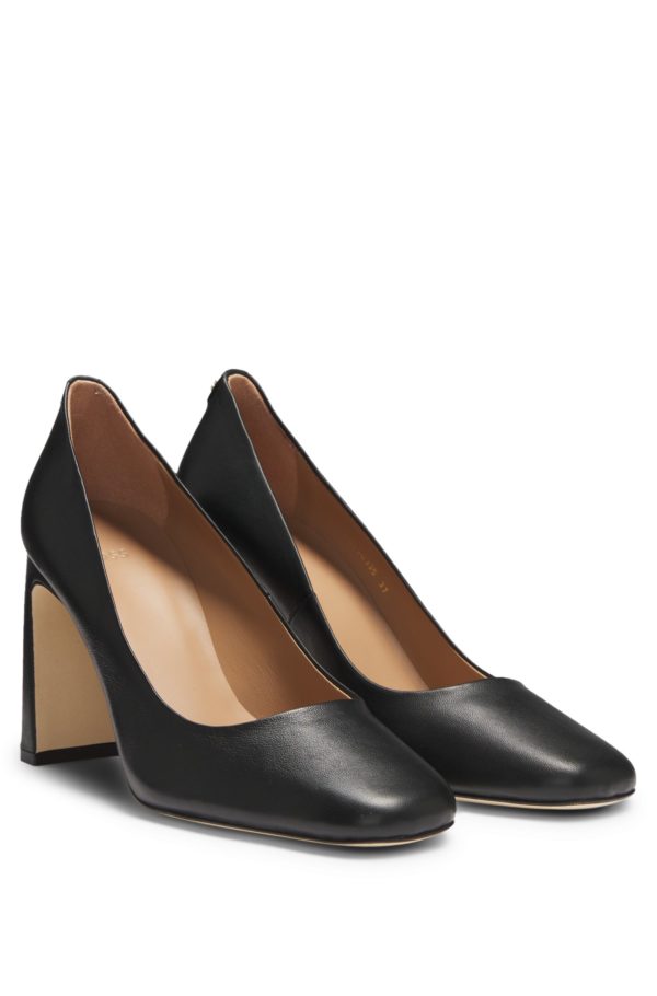 Hugo Boss Escarpins en cuir nappa à monogramme Double B