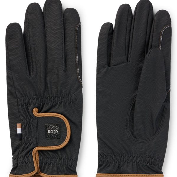 Hugo Boss Gants d’équitation en similicuir