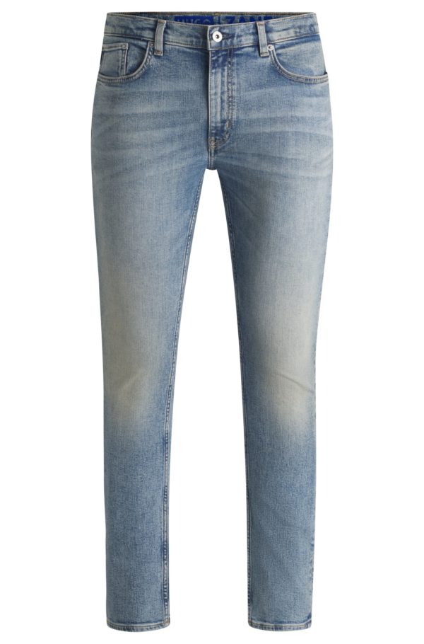 Hugo Boss Jean Extra Slim en denim stretch bleu stone-washed