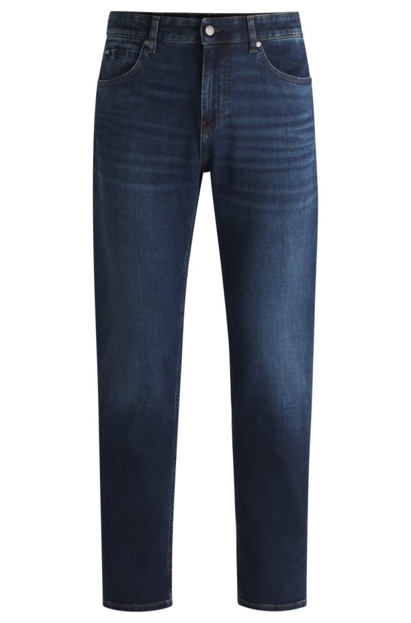 Hugo Boss Jean Regular Maine en denim stretch bleu confortable